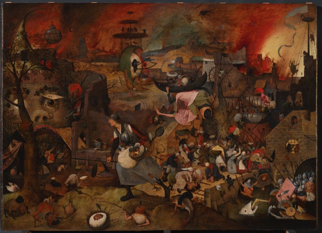 Musée Mayer van den Bergh – Numéro d'inventaire MMB.0045 – Pieter I Bruegel, Margot la Folle, 1561, huile sur panneau, 117,4 cm × 162 cm.